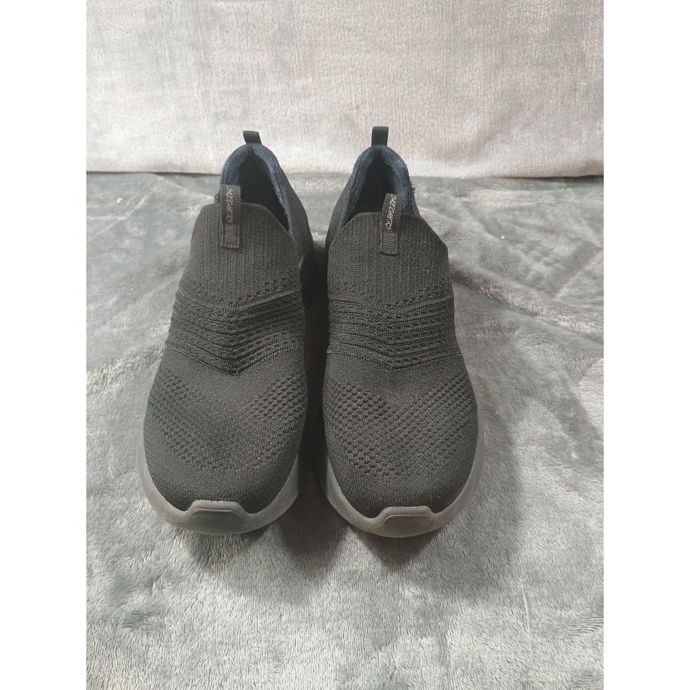 Skechers Shoes Womens Size 9.5 Black Stretch Slip On Walking Sneakers Comfort